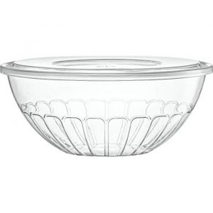 DECORLINE Saladier Réutilisable 24cm Transparent