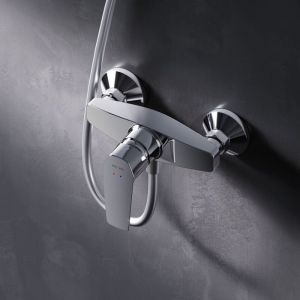 Mitigeur mécanique de douche Robinet Salle de Bain Chromé, FGA20000 Am.pm Gem