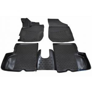 J&J AUTOMOTIVE Tapis De Sol En Caoutchouc 3D Exclusive Pour Renault Captur 2013-2019