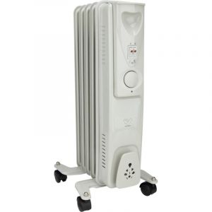 Voltman Radiateur mobile bain d'huile 1000W - Blanc