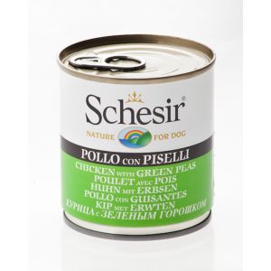 Schesir Poulet avec Pois en gelée pour chien 285 g