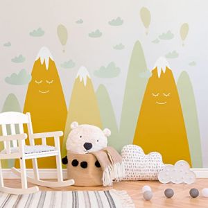 Ambiance Sticker Stickers Enfant Montagnes scandinaves emaka 100 x 150 cm