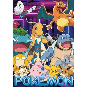 Nathan Puzzle 1500 pièces - Pokémon néon - Adultes et enfants dès 14 ans - Puzzle de qualité supérieure - Collection Mes Héros - Aventure & Action - 12000933