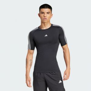 Adidas T-shirt Compression 3 Bandes Techfit Training, pointure X-Small - Taille X-Small