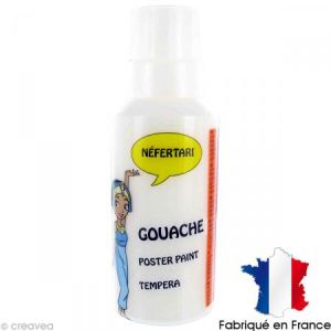 Cleopatre Gouache peinture Néfertari Blanc 55 ml