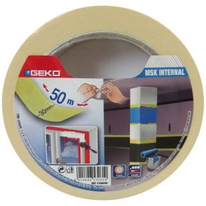 Image de Geko Adh&eacute;sif masquage int&eacute;rieur - 30 mm x 50 m - blanc