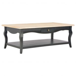 Image de VidaXL Table basse Noir 110 x 60 x 40 cm MDF