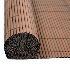 Brise vue de jardin balcon résistant en pvc Marron / 1,80 x 5 m