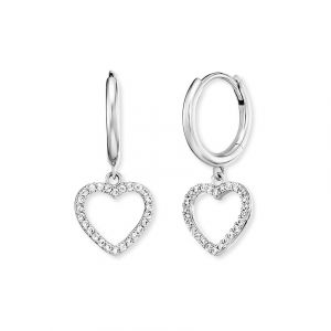 Engelsrufer Boucles d'oreilles ERE-HEARTSHINY-ZI-CR 925 Argent