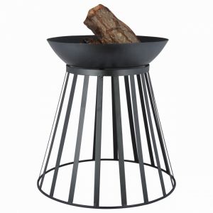 Image de Brasero réversible - L 47 x l 47 x H 49 cm - Noir