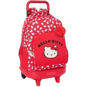 Safta Sac à Dos à roulettes - Hello Kitty Iconic - Compact - Amovible - Confortable