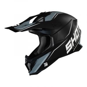 Shot Casque Motocross Lite Prism 2XL Black / White Matt