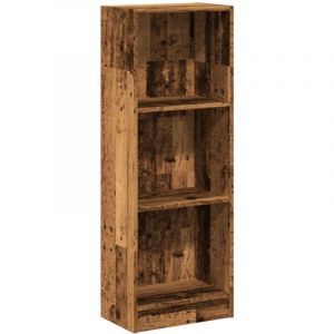 VidaXL Bibliothèque vieux bois 40x24x109 cm bois d'ingénierie, étagère à livres, porte-livres, support à livres, armoire de rangement