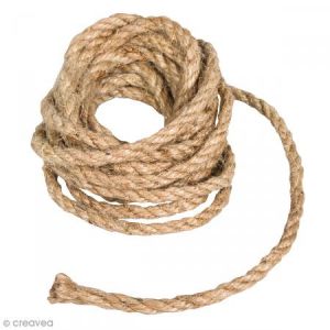 Rayher Grosse corde en jute - Naturel - 6 mm x 3 m