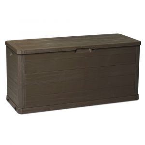 Toomax coffre de rangement Woody s résine L117 x P45 x H56 cm contenance 280 l