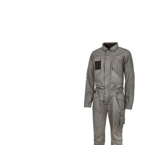 U-Power Combinaison de travail avec fermeture centrale zippée sous patte avec velcros - CRISP Stone Grey - HY130SG - taille: 48 - Gris