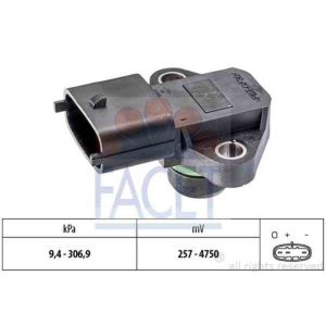FACET Capteur, pression de suralimentation pour SSANGYONG: Rexton, Kyron, Rodius, Actyon, Actyon Sports (Ref: 10.3392)