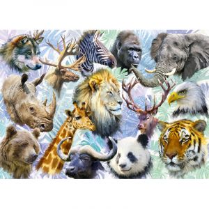 Puzzle de 500 pièces Alipson Puzzle Animaux Sauvages