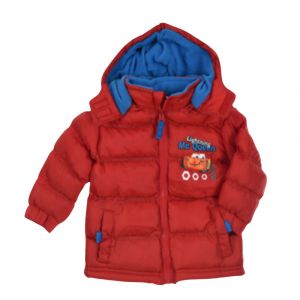 Doudoune B&eacute;b&eacute; Cars Disney Rouge - Hiver Chaud - 6 &Agrave; 12 Mois