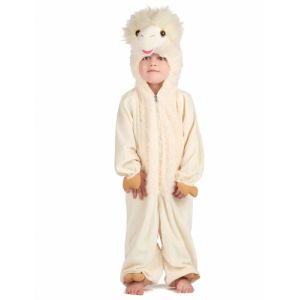 Déguisement lama peluc luxe enfant 5 6 ans (110 116cm)