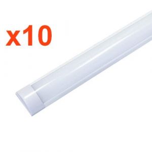 Silamp Réglette Lumineuse Led 120cm 48w (pack De 10) - Blanc Froid 6000k - 8000k