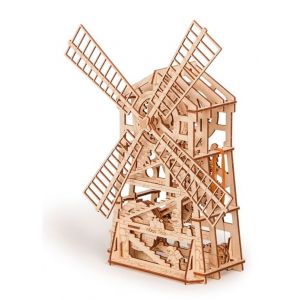 Image de Wood Trick 3D Puzzle en bois moulin à vent mécanique