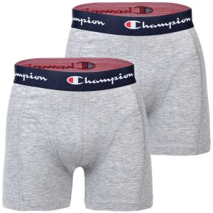 Champion Core x2 Boxeur ajusté, Gris Chiné Clair, XXL (Lot de 2) Homme