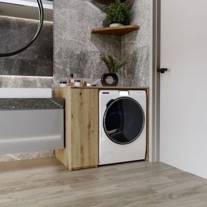 Armoire pour lave-linge minimaliste 96x885x62 MEUBLE DE SALLE DE BAIN COLONNE DE SALLE DE BAIN