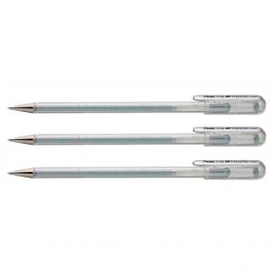 Pentel Stylo roller &agrave; encre gel Hybrid K108, argent