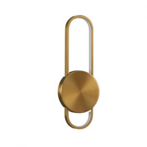Kosilum Applique en acier, aluminium et silicone Doré / Laiton 40 cm