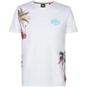 Petrol industries T-Shirt Petrol Islandcrest Print Blanche Blanc Multicoloré taille XXL