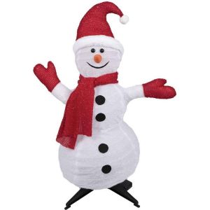 Ruedelafete Bonhomme de neige lumineux 90 cm