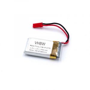 Image de Vhbw Batterie Li-Polym&egrave;re 700mAh (3.7V) pour le mod&eacute;lisme Revell Ominus Quadcopter, Rayvore comme Revell DIDP1100, Revell 23951, 44192.