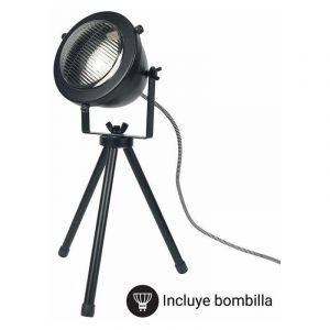 Barcelona led Lampe de table vintage métal 'MOTT' | Noir