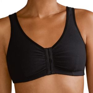 Brassi&egrave;re - post op&eacute;ratoire avec poches - sans armatures - Noir