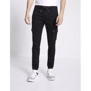 Image de Celio Pantalon cargo slim stretch Noir - Taille 36
