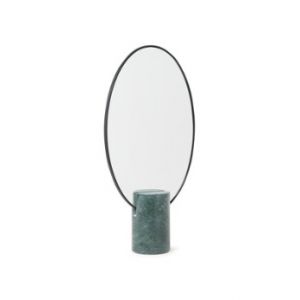 Image de Pols potten Miroir à poser Oval / Marbre vert en pierre