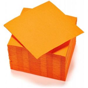 Gappy Lot De 40 Serviettes En Papier 2 Plis - 38X38 Cm - Orange