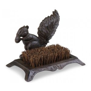 Décoration d'Autrefois Gratte-Pied Fonte Marron 25.5x16x18.5cm
