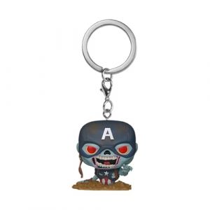 Funko Pop! Keychain: Marvel Zombies S4 – Zombie Captain America – Mini-figurine en Vinyle à Collectionner Porte-clés Fantaisie - Cadeau de Noël - Idée de Cadeau