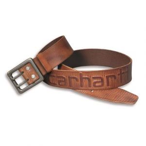 Image de Carhartt Ceinture cuir double ardillon logo marron 38 S1A2217BRN38