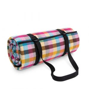 Paco Home - Couverture De Pique-Nique Camping xxl Plage Imperméable Avec Poignée Multicolore 1, 150x200cm