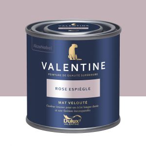 Dulux Valentine Peinture murs&boiseries Valentine Mat Velouté Rose Espiègle 0,125L