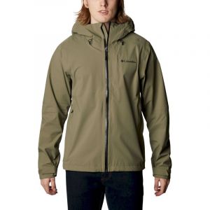 Columbia Veste impermeable omni tech ampli dry shell vert homme s