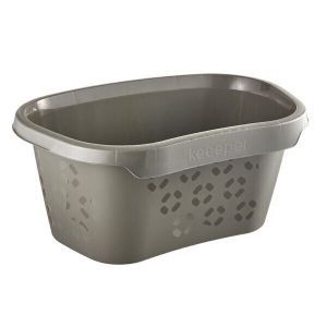 Keeeper Panier à Linge Ergonomique, 30,5 l, Tilda, Eco Line, Eco Gris