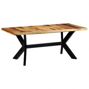 Image de VidaXL Table de salle à manger 180x90x75 cm Bois de Sesham solide