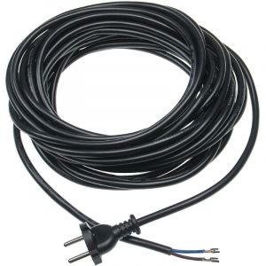 Vhbw Câble électrique compatible avec Kärcher T15/1, T201, T191, WD3 200, T7/1, T9/1 aspirateurs - 10 m, 2000 w