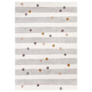 Tapis chambre d'enfant Yellow Tipi Stripes and Dots