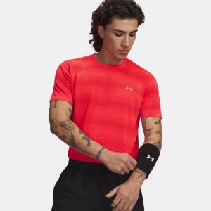 Under Armour Velociti Maillot de course Hommes-rouge, argent, Taille L