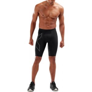 2XU Light Speed Compression Shorts Men, noir L Pantalons course &agrave; pied